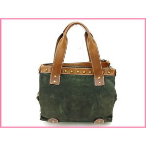 Chloe bag green handbag brown